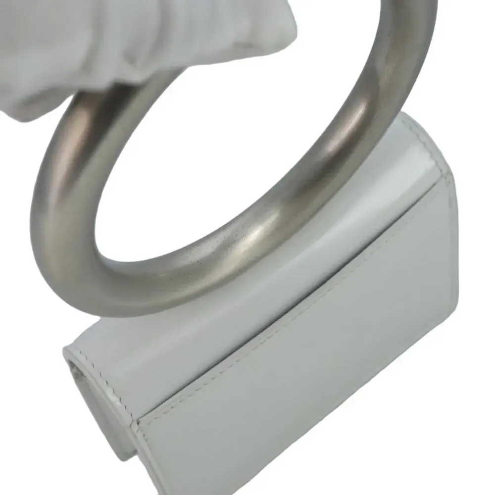 Salvatore Ferragamo Leather Hand Pouch White